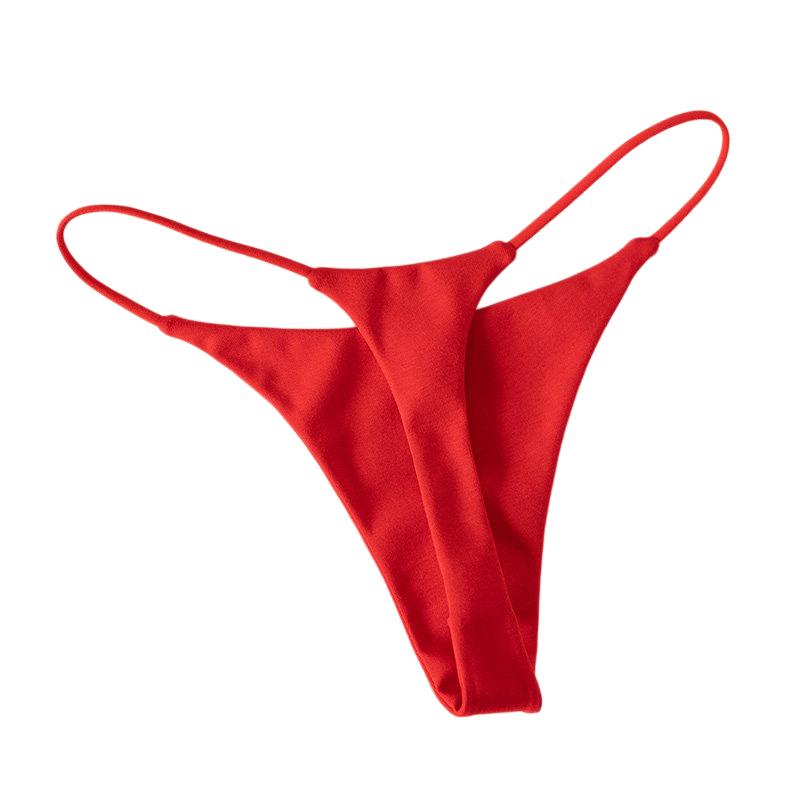 Thong Bikini Women - Tanga de algodón de cintura baja