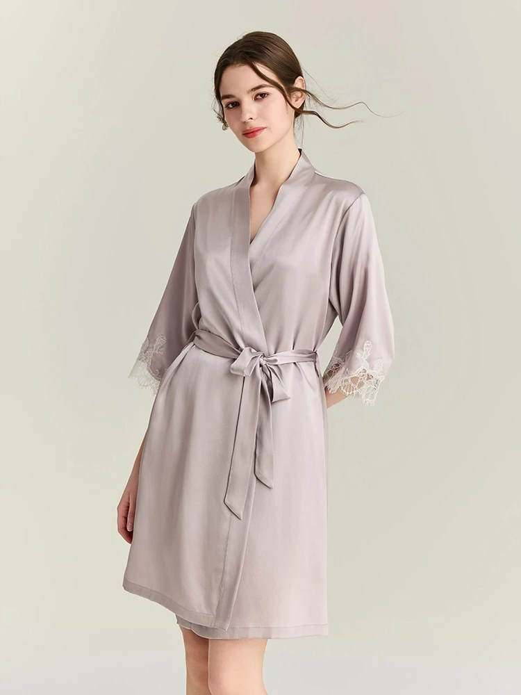 Robe Silk Women - 22MM 100% bata de seda Mulberry