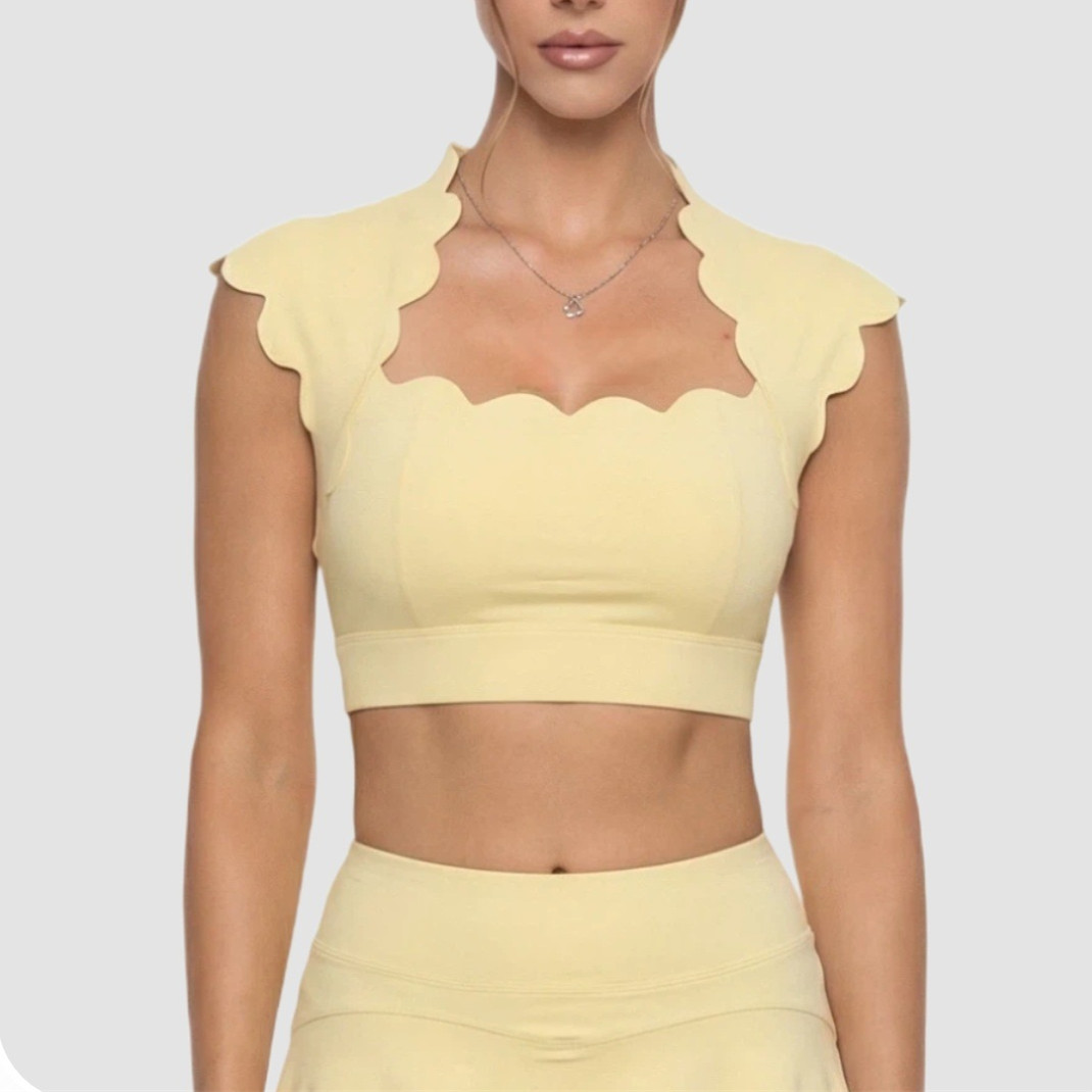 Sports Bra High Impact - Top Deportivo Ondulado para Mujer, Sujetador