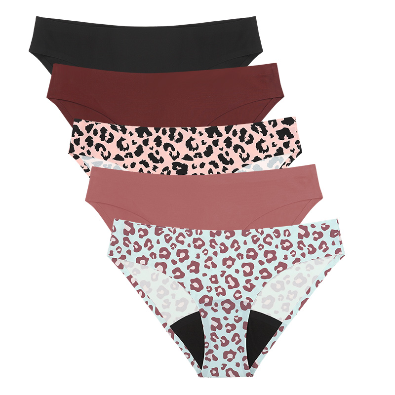 Period Panty Absorbent - Nuevo estilo leopardo mujeres transpirable período