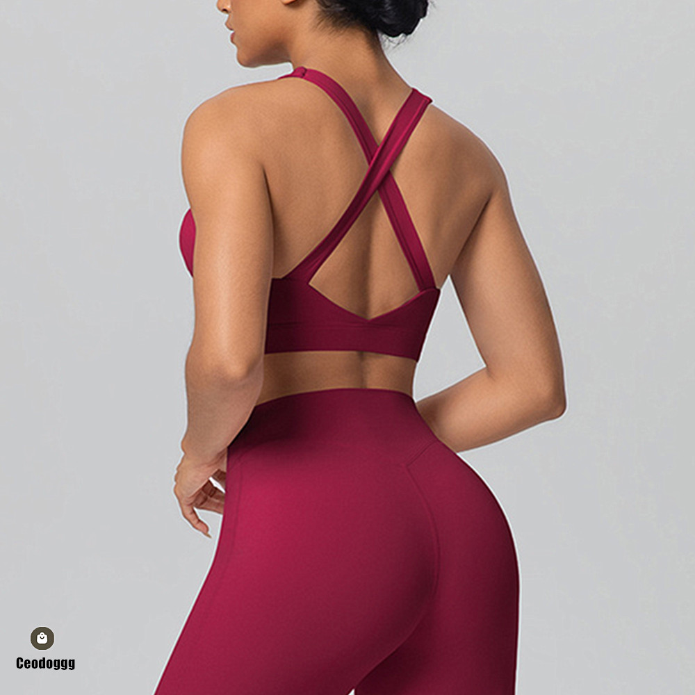 Sports Bra High Impact - Sujetador deportivo con tirantes cruzados para