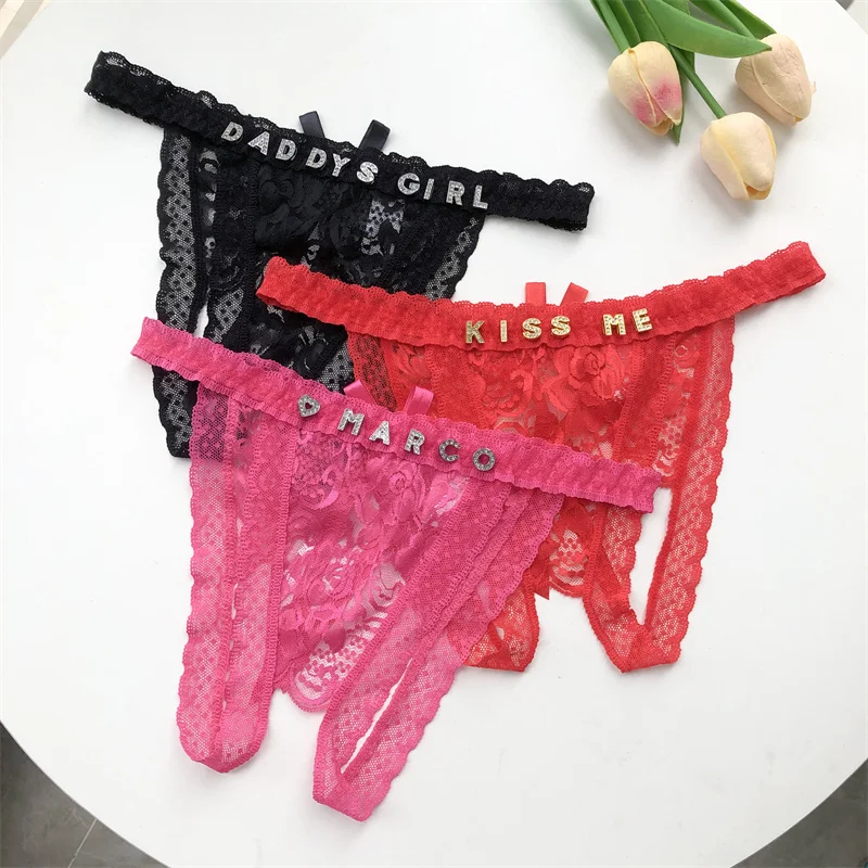 Bragas eróticas con letras de  - Thong Bikini Women reseña y precio