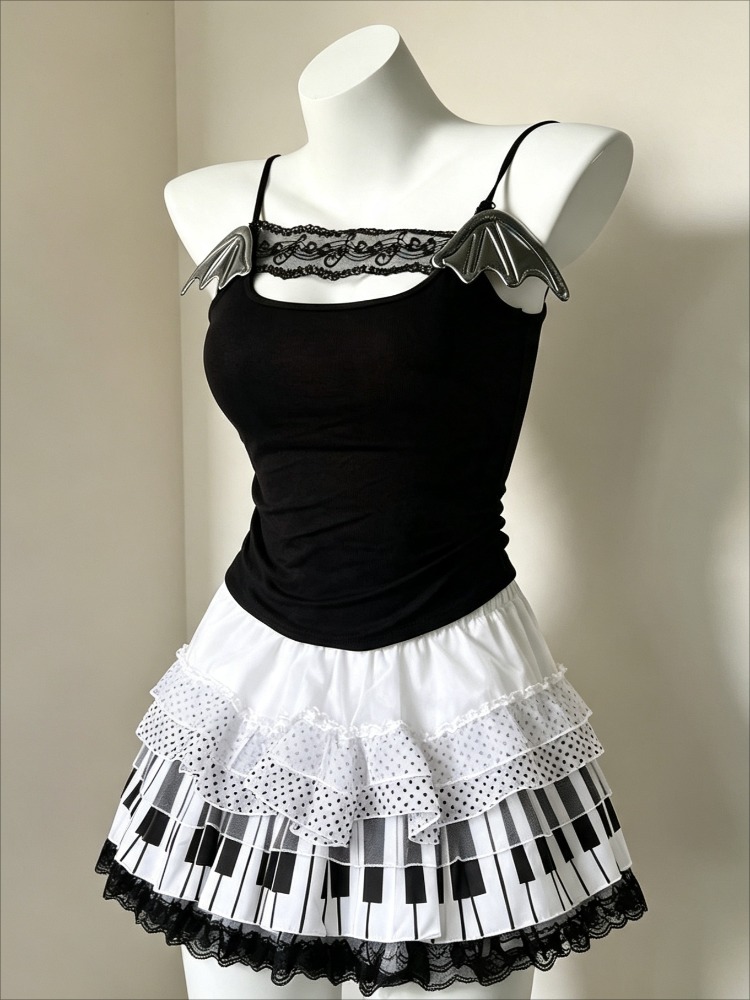 Conjunto Retro de Dos Piezas E - Cami Top Lace reseña y precio